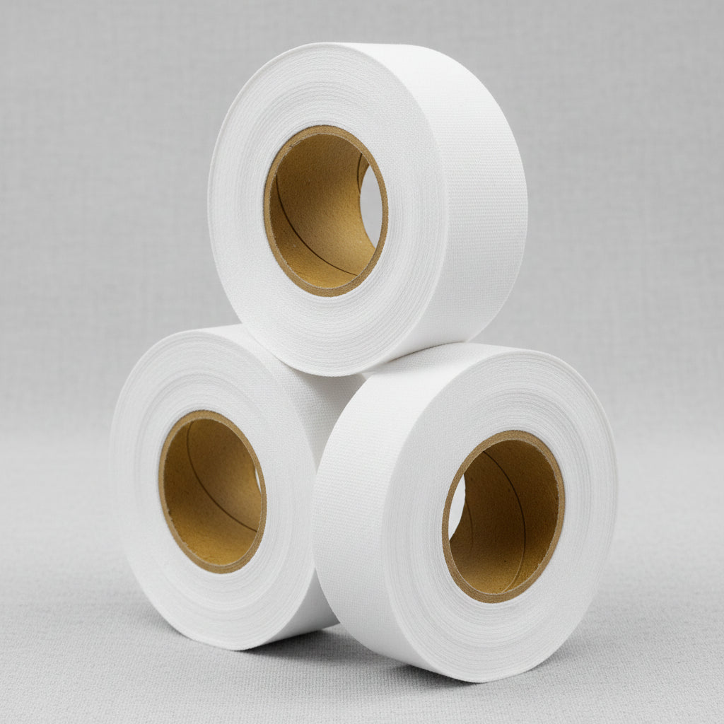 57-inch and 80-inch plain weave fabric and cotton fabric rolls. Product range includes fusible interlining fabric, cheesecloth, and checked matress fabric. High-durability powerloom fabric and cotton polyster blend fabric manufactured for industrial applications